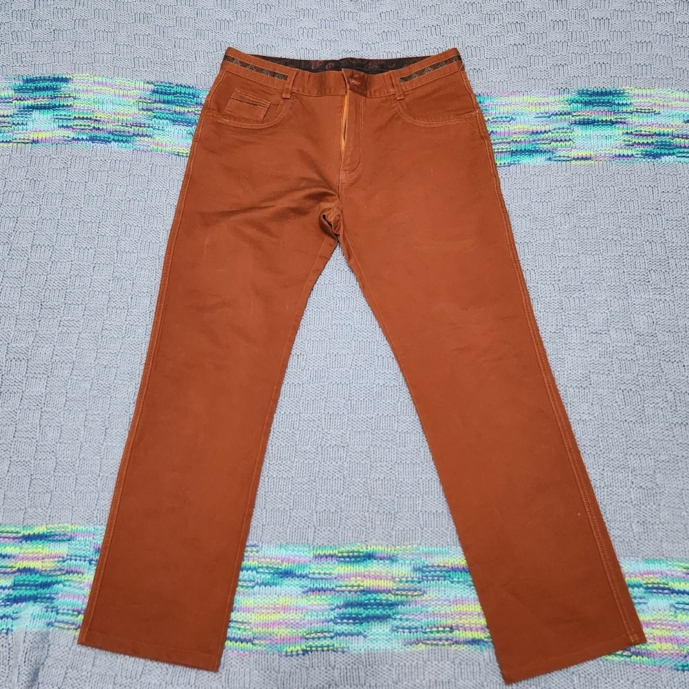 Pavini Rust Orange Pants Itaitian